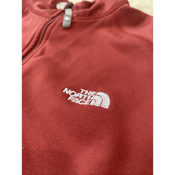 The North Face Women's Size Lg Flight Series Pullover 1/2 Zip Fleece Jacket Red - Picture 3 of 7